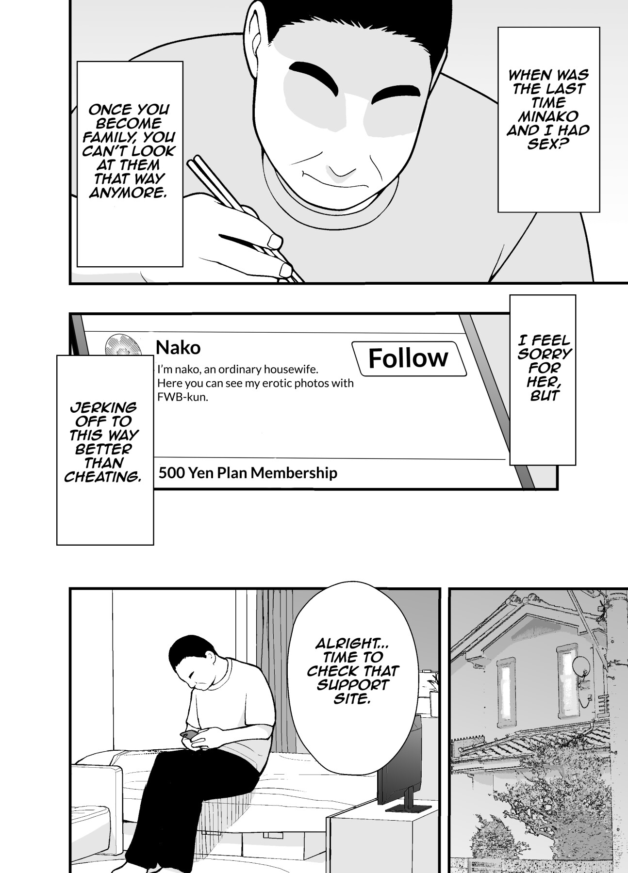 Hentai Manga Comic-Adulterous Wife Minako's Secret Account Record-Read-10